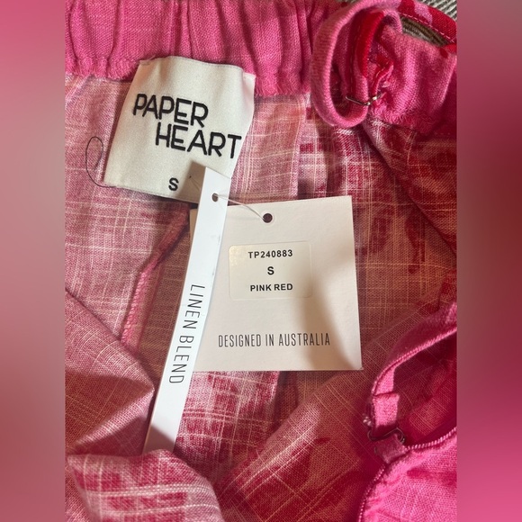 NWT Paper Heart Linen Blend Maxi Dress Size S - Picture 6 of 12